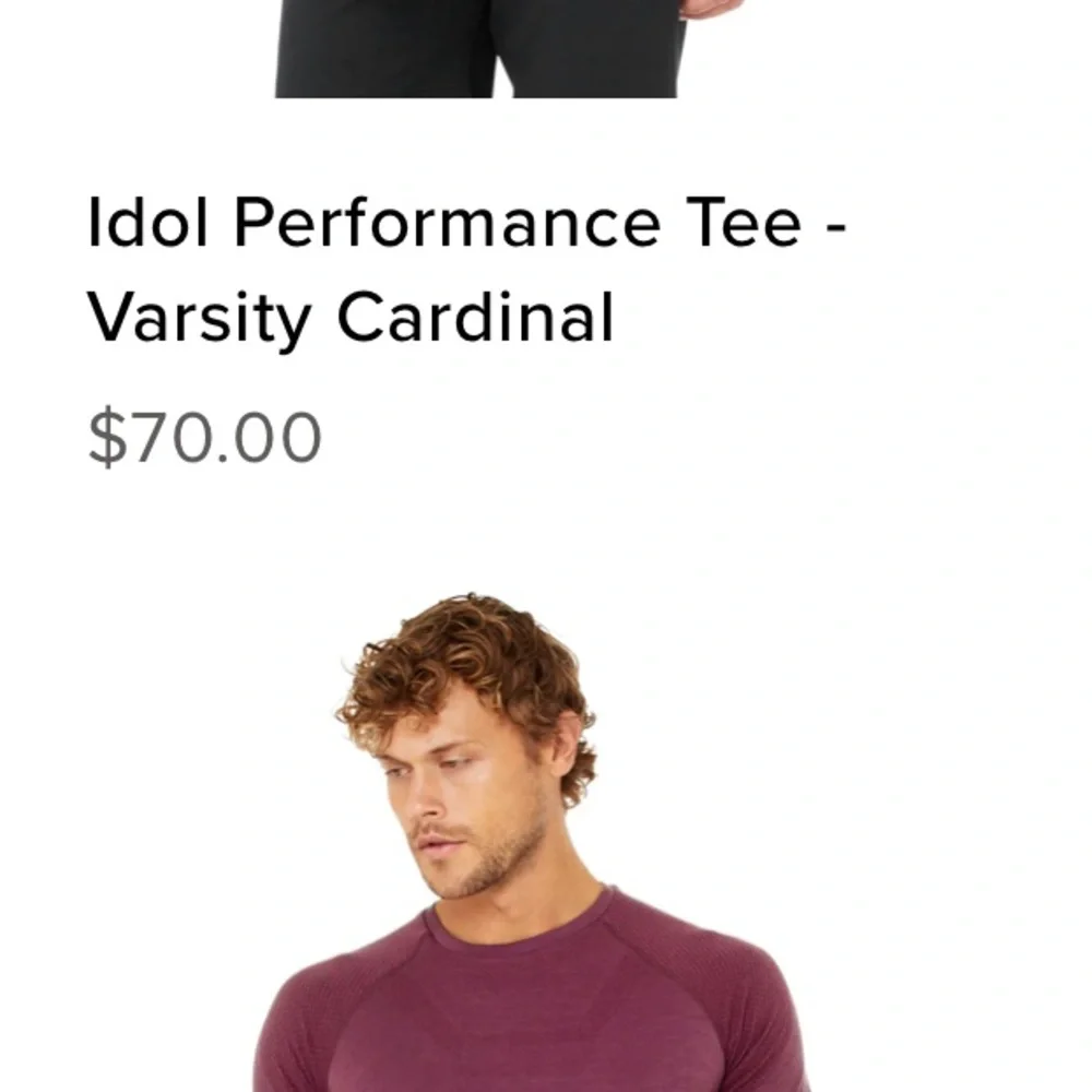 Alo men’s amplify seamless short sleeve tee - Picture 5 of 5